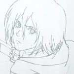 Mikasa Ackerman - Shingeki no Kyojin (Attack on Titan) - x3 Set douga & genga #2