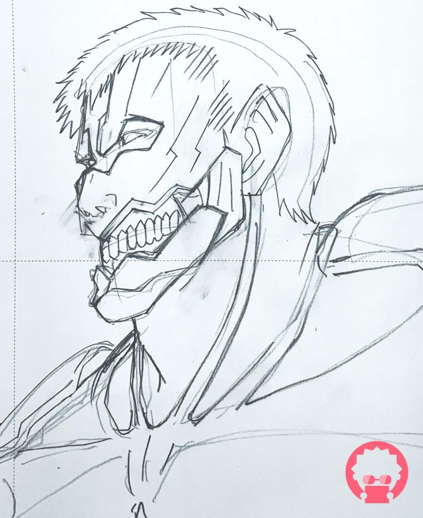 Reiner Braun - Shingeki no Kyojin (Attack on Titan) - x4 Set douga & genga #4