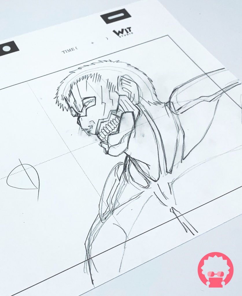 Reiner Braun - Shingeki no Kyojin (Attack on Titan) - x4 Set douga & genga #4