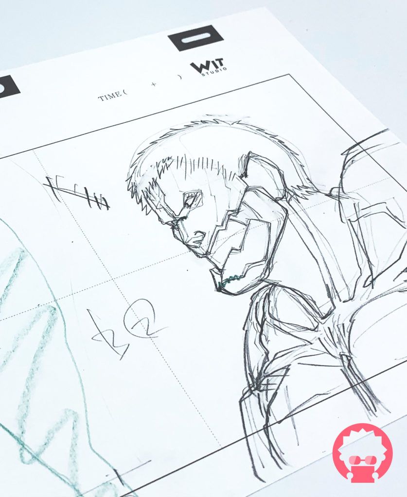 Reiner Braun - Shingeki no Kyojin (Attack on Titan) - x4 Set douga & genga #4