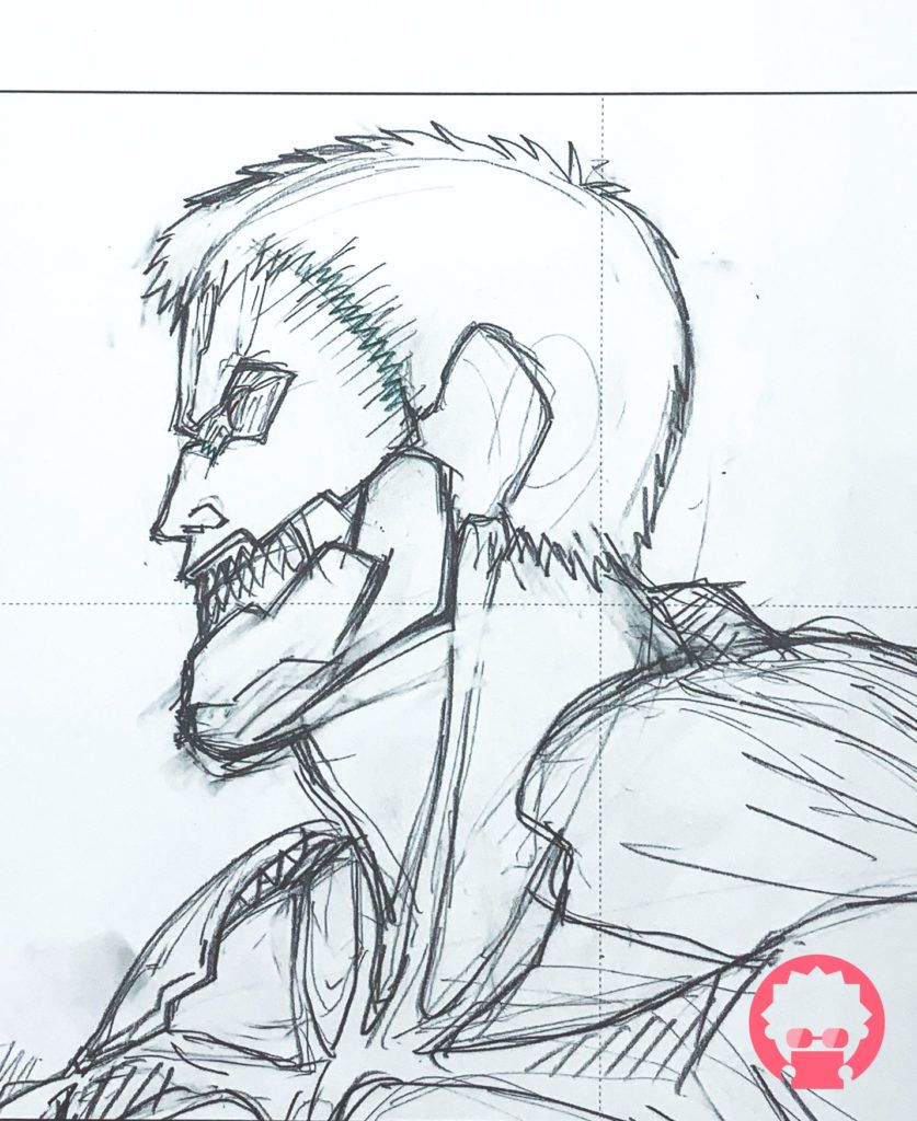 Reiner Braun - Shingeki no Kyojin (Attack on Titan) - x4 Set douga & genga #4