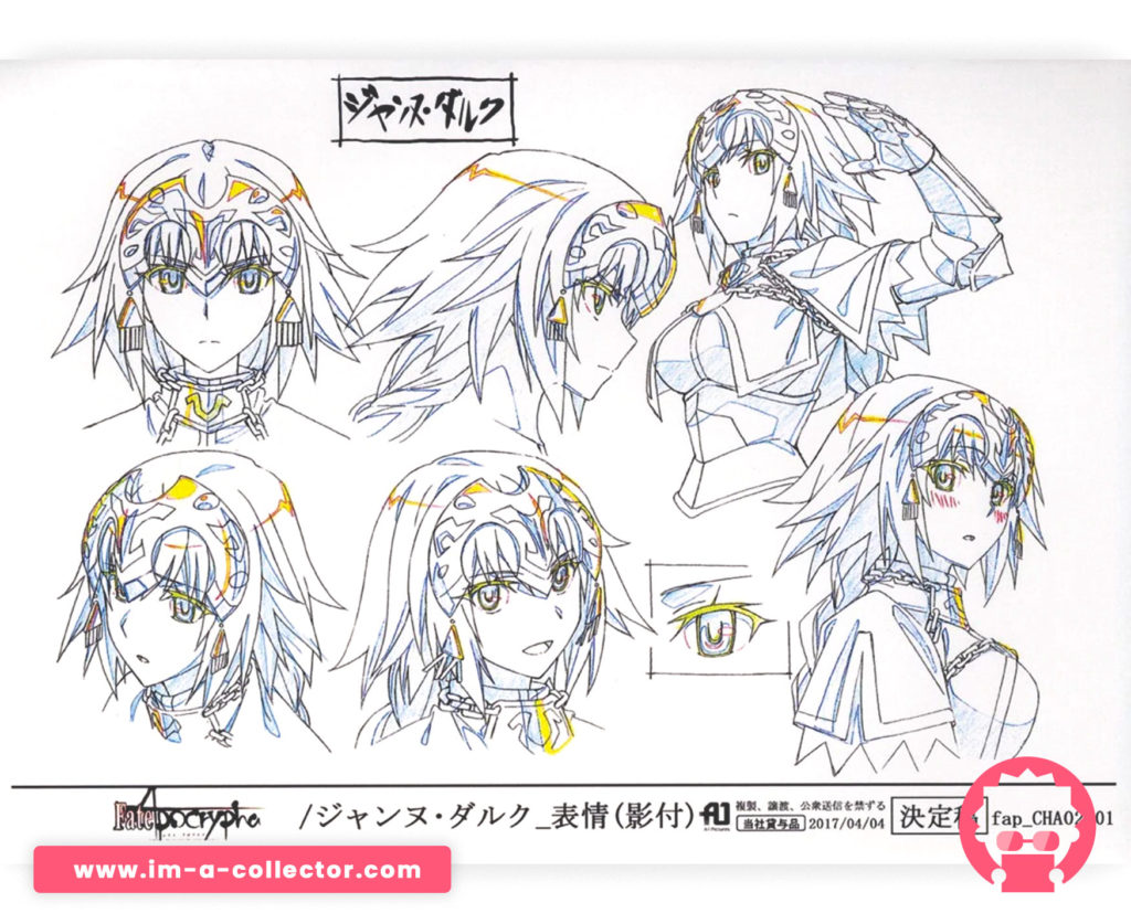 Fate/Apocrypha - x48 Set settei / character sheets #1