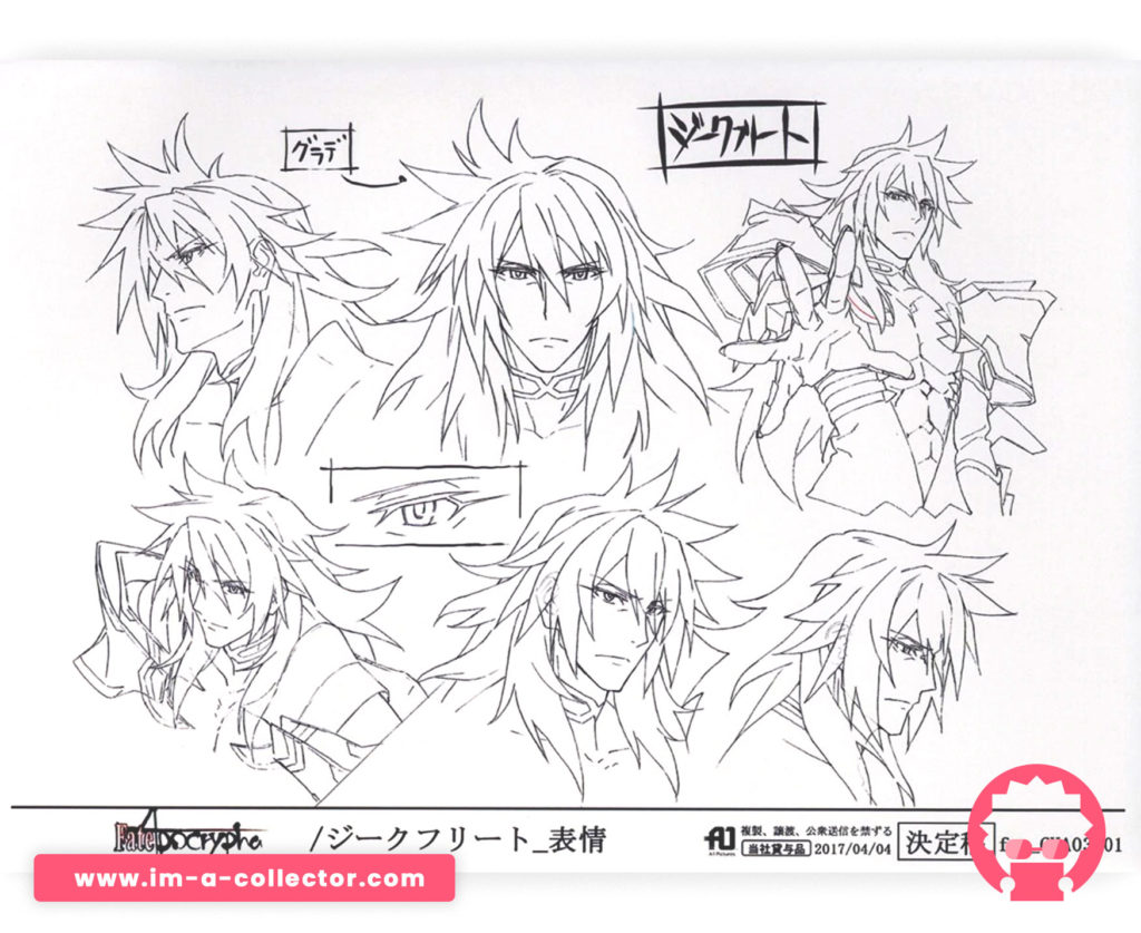 Fate/Apocrypha - x48 Set settei / character sheets #1