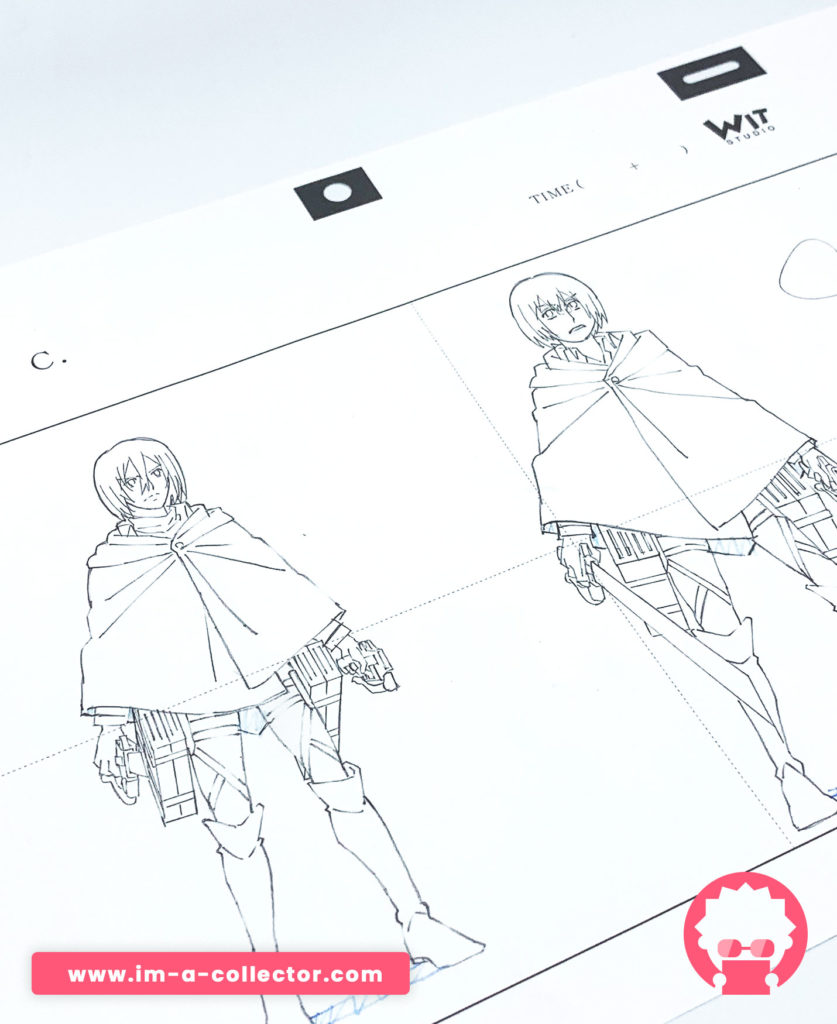 Mikasa Ackerman & Armin Arlelt – Shingeki no Kyojin (Attack on Titan) – x3 Set douga & genga #6