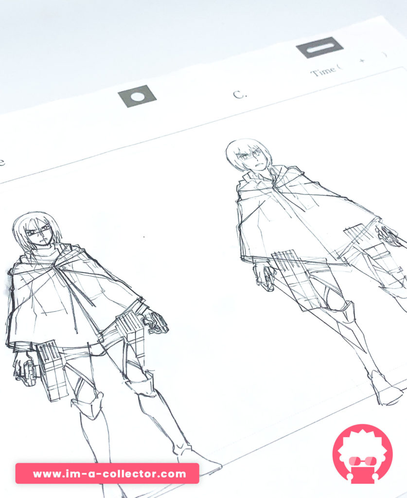 Mikasa Ackerman & Armin Arlelt – Shingeki no Kyojin (Attack on Titan) – x3 Set douga & genga #6