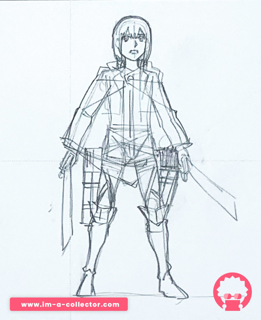 Mikasa Ackerman & Armin Arlelt – Shingeki no Kyojin (Attack on Titan) – x3 Set douga & genga #6