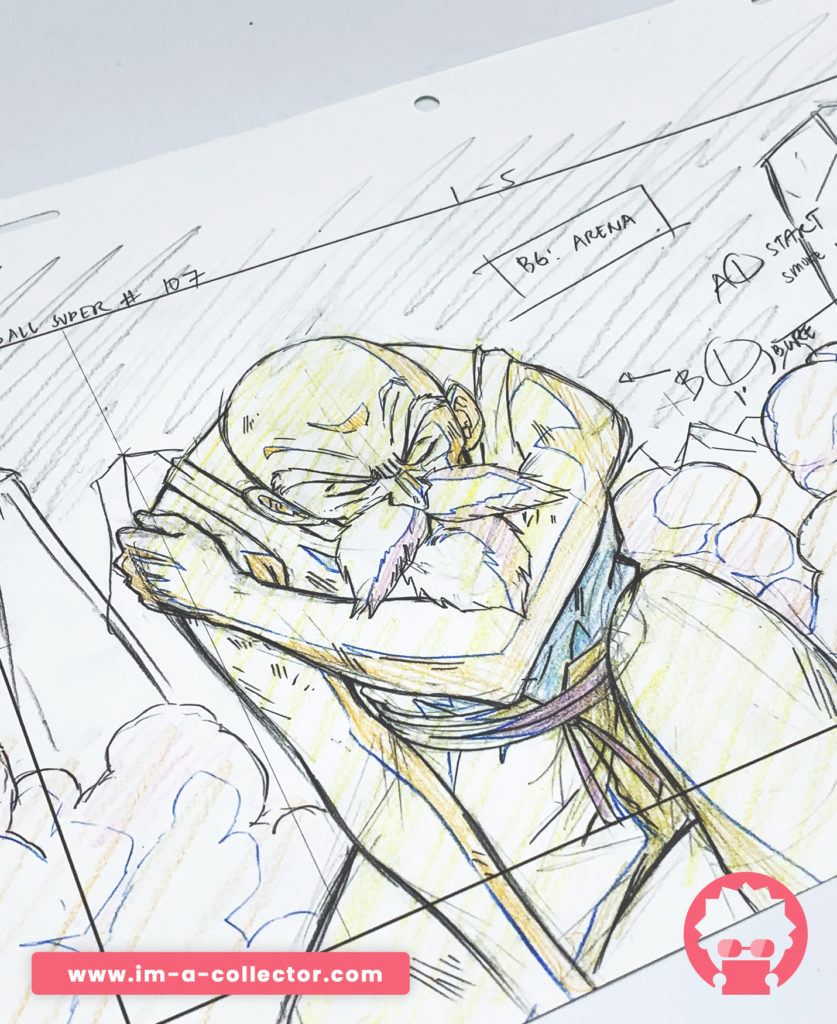 Détails sur Kame Sennin – Muten Roshi – Dragon Ball Super – x3 Set douga / genga