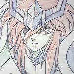 Genga original de Shun dessiné par Shingo Araki pour Saint Seiya.
