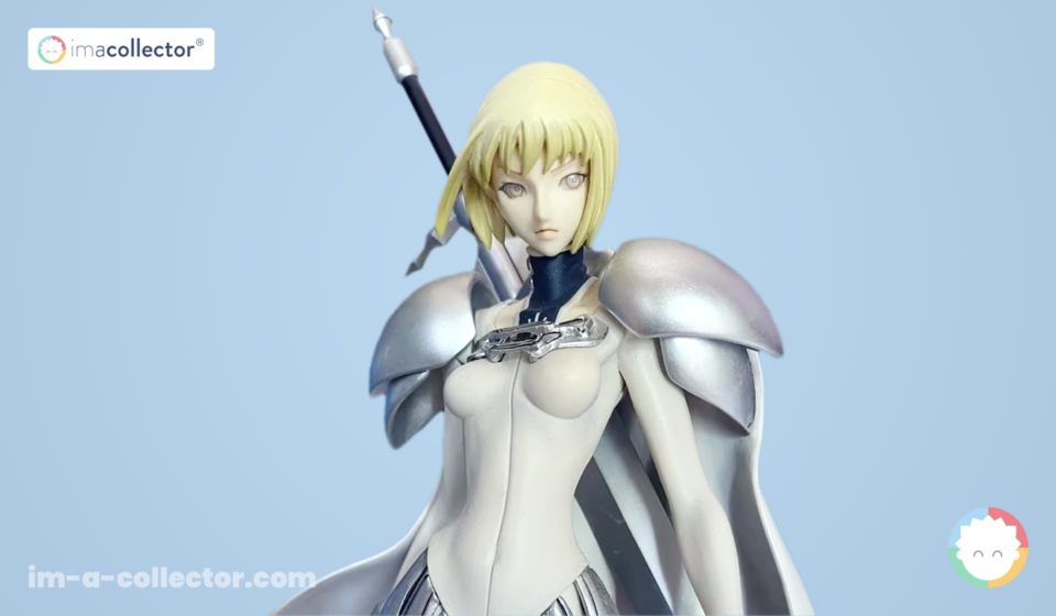 Claymore – Clare – MegaHouse 1/8 (2008) Close-up of the Clare figure, main character of Claymore, produced by MegaHouse, illustrating how character figures evolve into objects of cultural memory rather than simple merchandise.