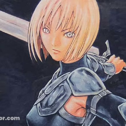 【検索】クレイモア『CLAYMORE』- クレア – オリジナルイラスト複製版(ジャンプSQ・受注生産) 『CLAYMORE』複製原画 Jump SQ ― 剣を掲げるクレアのイラスト。2010 年に集英社より刊行された公式の額装複製原画。