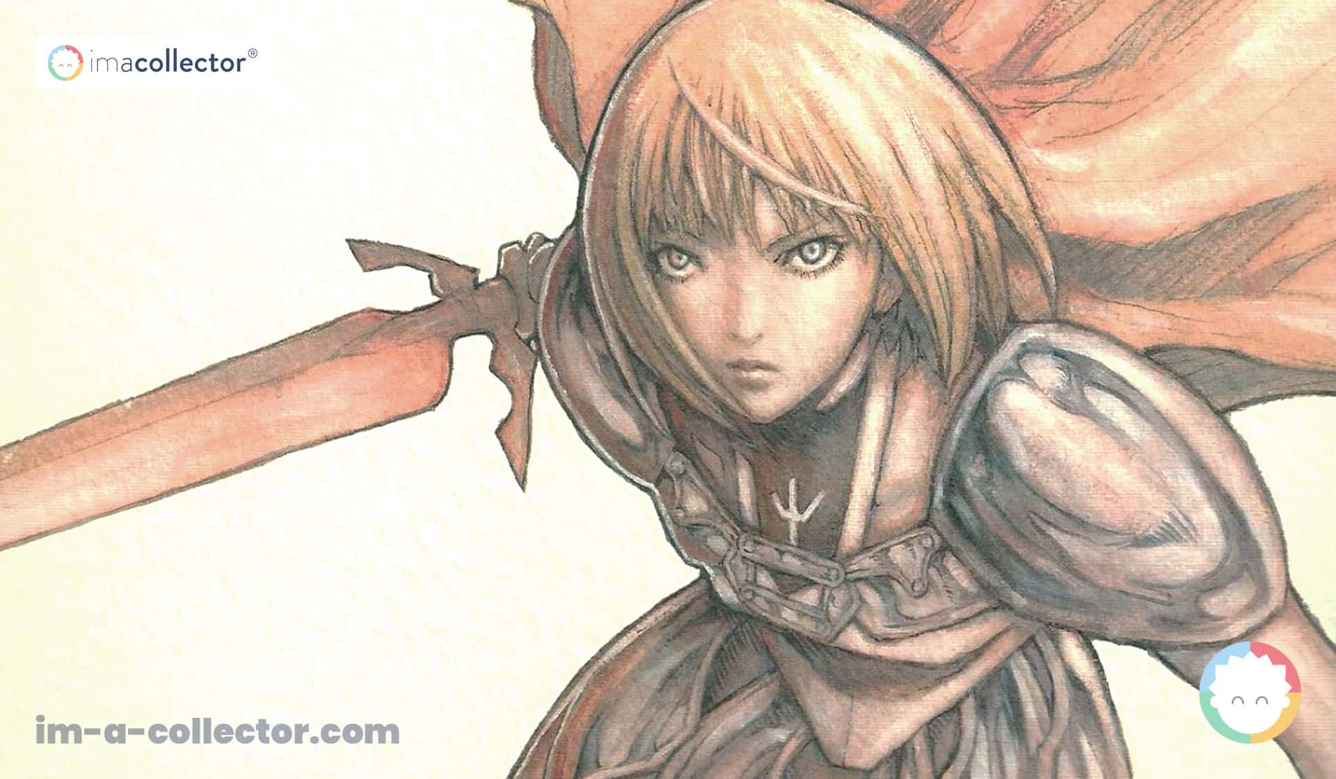 CLAYMORE – Reproduction officielle signée et numérotée par Norihiro Yagi, issue du concours Jump Square lié au tome 22.