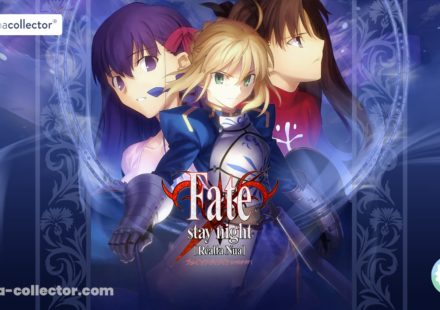 Illustration de Saber, Sakura Matou et Rin Tohsaka par ufotable pour Fate/stay night Realta Nua.