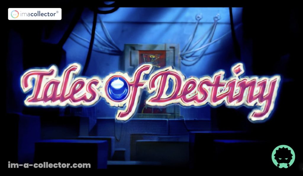 Opening de Tales of Destiny (PS1, 1997) montrant le titre du jeu tel qu’il apparaît dans la vidéo d’introduction animée