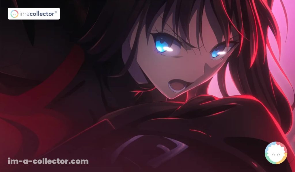 Aoko Aozaki en pleine attaque — frame d’action issue de la dernière vidéo promo ufotable pour Witch on the Holy Night (Mahoyo).