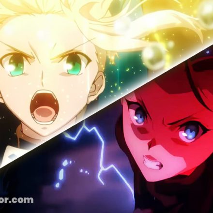 Mahoyo : ufotable confirme un nouveau film pour 2026, pendant que la route Fate Saber attend toujours Saber (Fate/stay night) face à Aoko Aozaki (Witch on the Holy Night / Mahoyo) — visuel comparatif TYPE-MOON, ufotable, film 2026.