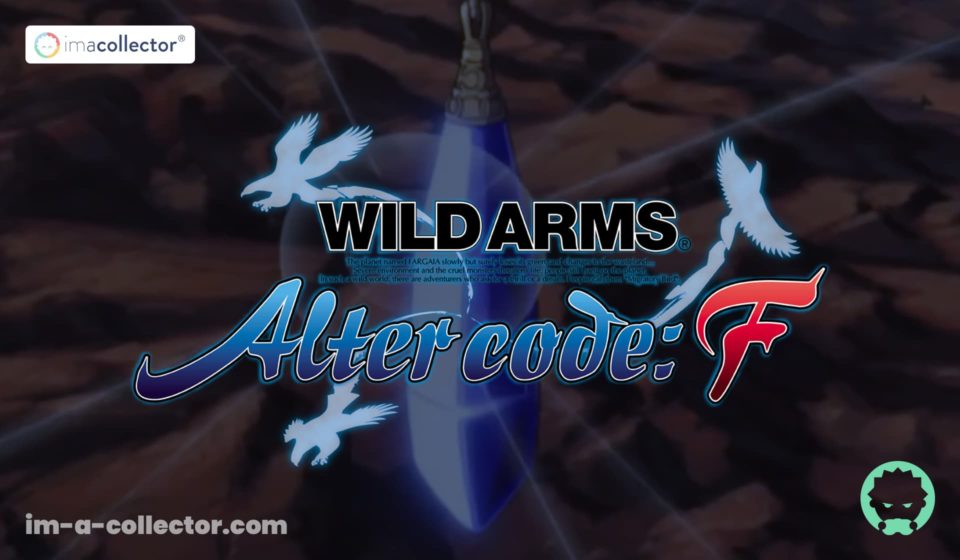 【考察】『ワイルドアームズ アルターコード:F』オープニング分析(PlayStation 2/Media.Vision・2003年) オープニングに登場する『ワイルドアームズ アルターコード:F』のロゴと、作品のビジュアルイメージを象徴する青く輝く石。