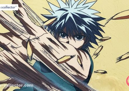 Official Killua Zoldyck rilezu in mid-attack, from the 1999 Hunter × Hunter anime.