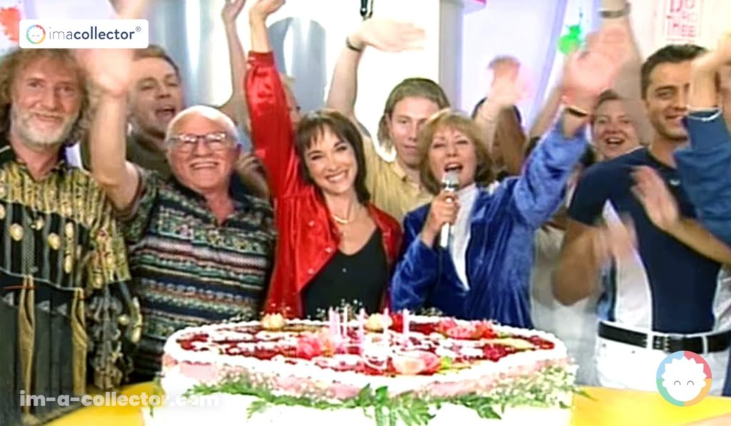 Image extraite de la dernière émission du Club Dorothée en 1997, marquant la fin d’un programme emblématique de la télévision jeunesse.