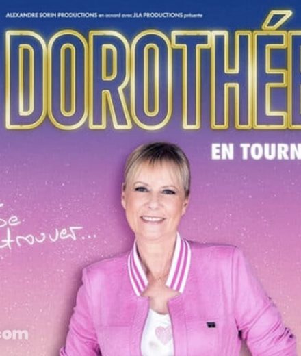 Affiche de la tournée 2026 de Dorothée intitulée « Se retrouver », utilisée pour annoncer son retour sur scène.