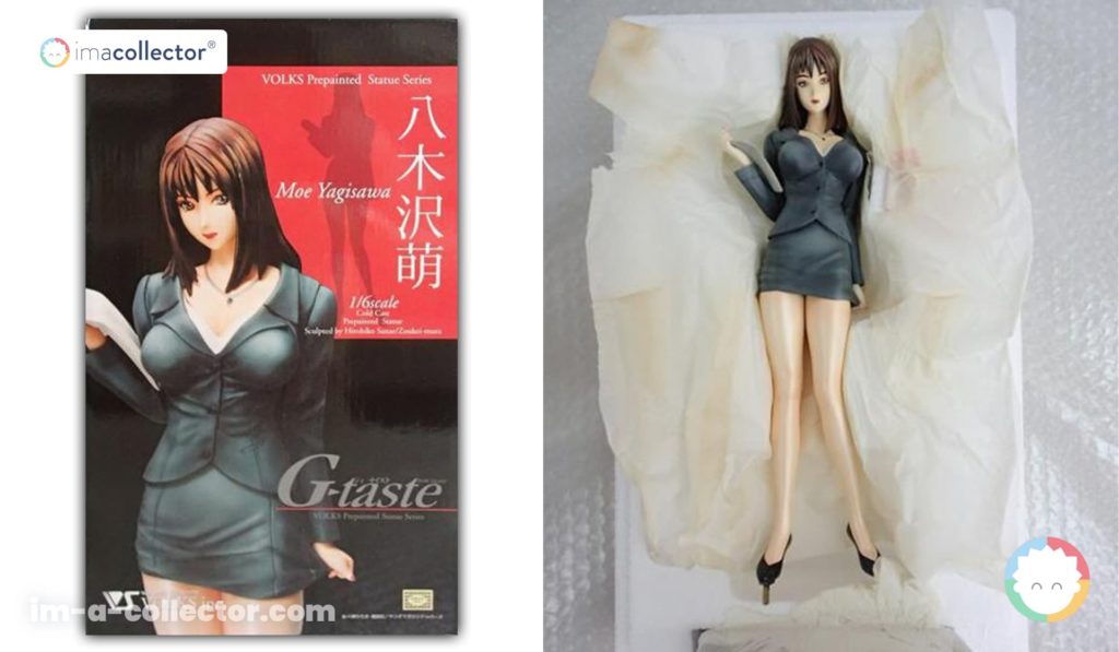 G-Tasteの八木沢萌を立体化したVOLKS製1/6コールドキャストフィギュアを前面に出したビジュアル。