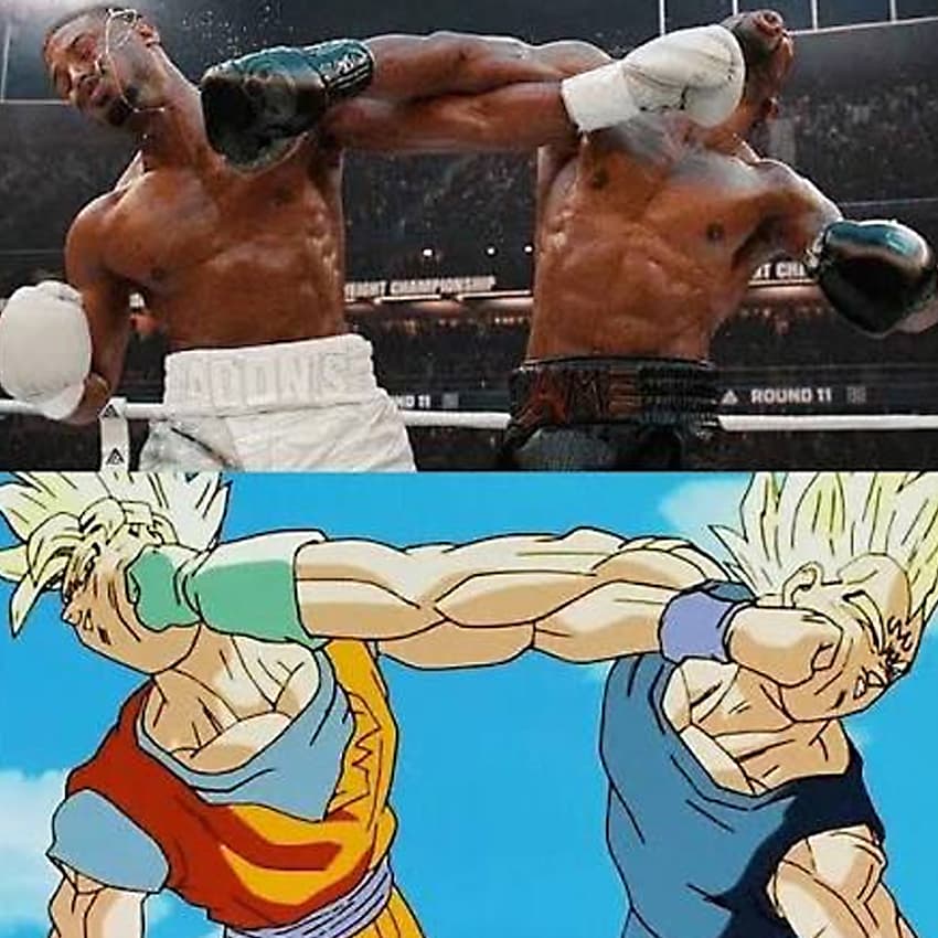 Comparaison entre un combat de Creed III et l’affrontement de Goku contre Vegeta dans Dragon Ball Z