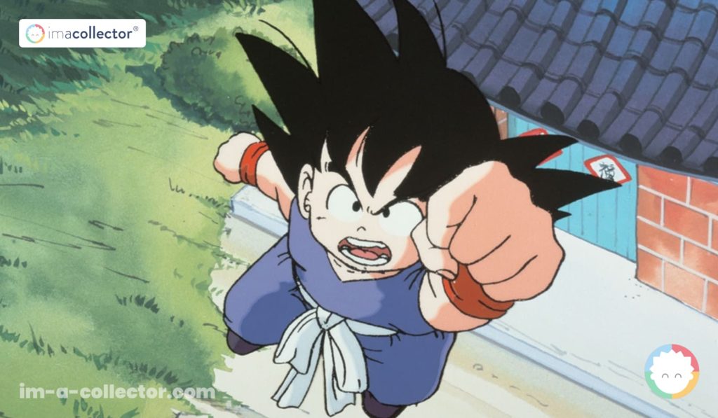 『Dragon Ball』の悟空が拳を突き出して前へ進む姿は、アニメが世界的な文化遺産へと加わっていく象徴として用いられている。