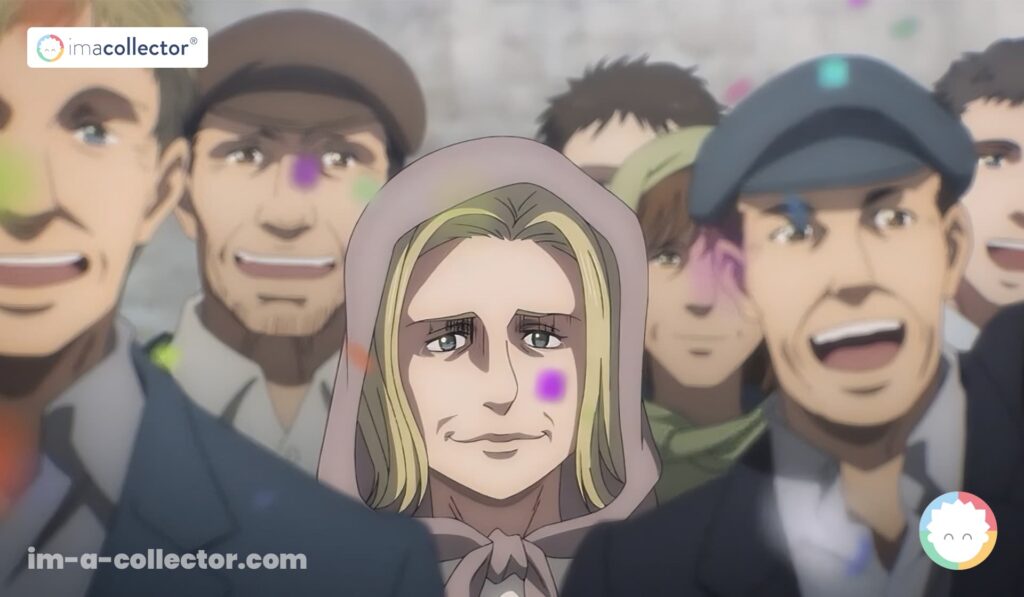 Karina Braun fière de son fils Reiner après sa sélection comme Guerrier de Mahr dans Attack on Titan: The Final Season.