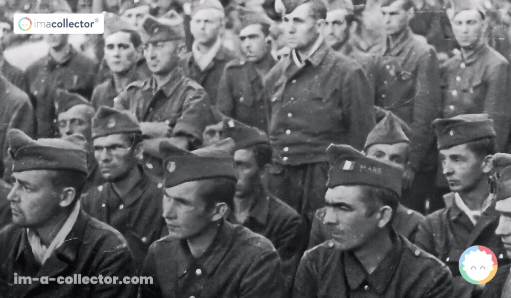 Des « Malgré-nous » alsaciens et mosellans incorporés de force dans l’armée allemande, prisonniers des Soviétiques au camp de Tambov.