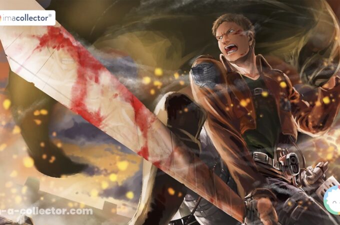 Reiner Braun dans Attack on Titan sur une illustration de Takuma Ebisu, utilisée pour l’article consacré à son identité d’Eldien.