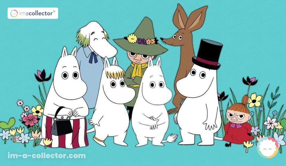 Why are the Moomins so popular in Japan? Les personnages des Moomins réunis pour illustrer leur popularité et leur histoire culturelle au Japon.