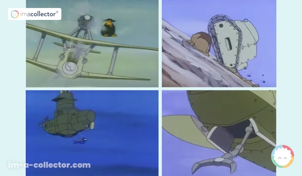 Scènes des épisodes 21 et 23 de la série animée Moomin, sur lesquels Hayao Miyazaki intervient comme animateur clé non crédité.