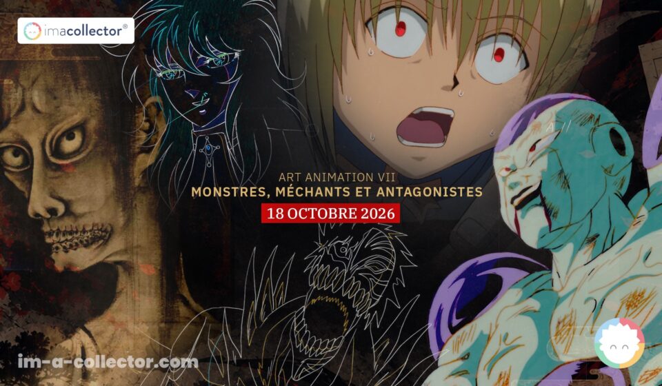 Why a collection needs its antagonists me donnes Montage featuring antagonists from lots offered at AAA's Art Animation VII auction on 18 October 2026, including characters from Saint Seiya, Hunter × Hunter and Dragon Ball Z.